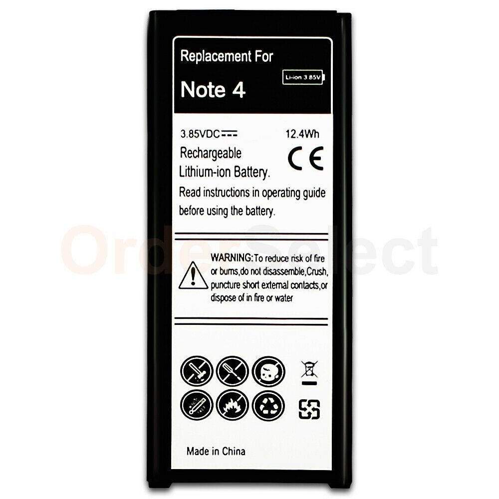 New Battery 3.85V for Samsung Galaxy Note 4 IV EB-BN910BBU BN910BBZ BN910BBU