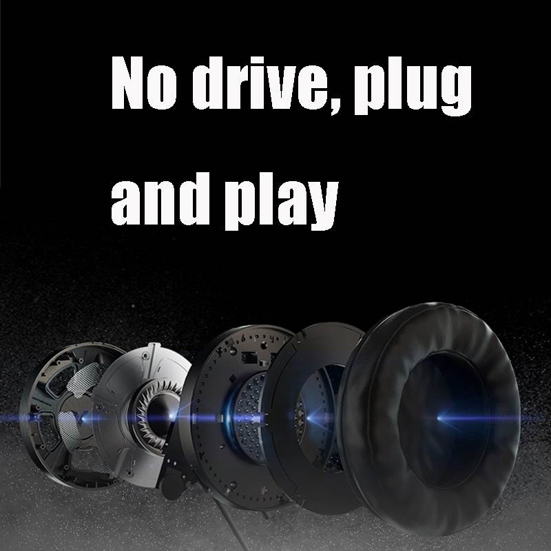 Rapoo VH510 USB Interface Virtual 7.1 Channel RGB All-inclusive Gaming Headset, Cable Length: 2.2m