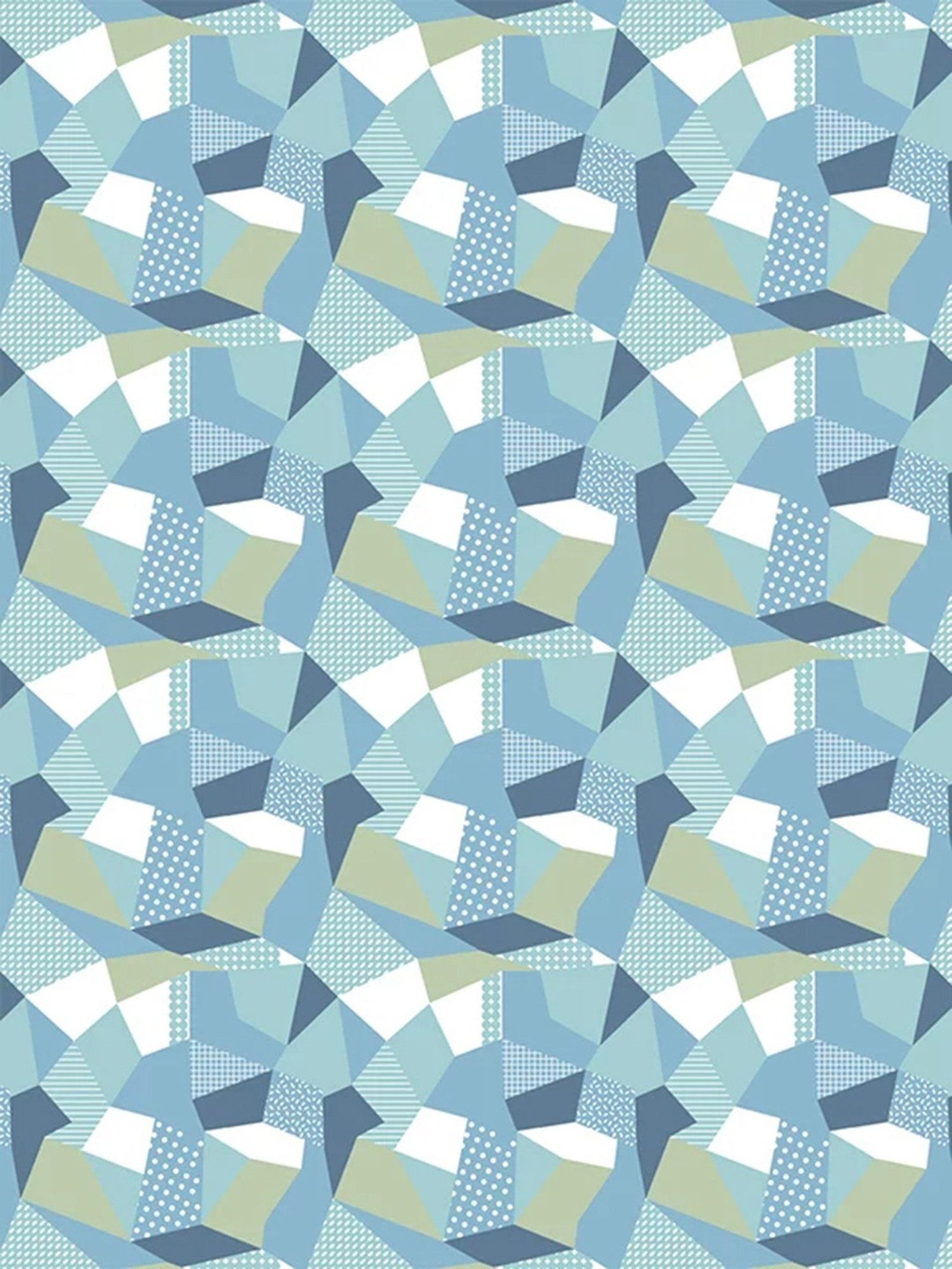 Petal Home Origami Abstract Multicolor 300 TC Cotton King Bed Sheet with 2 Pillow Covers