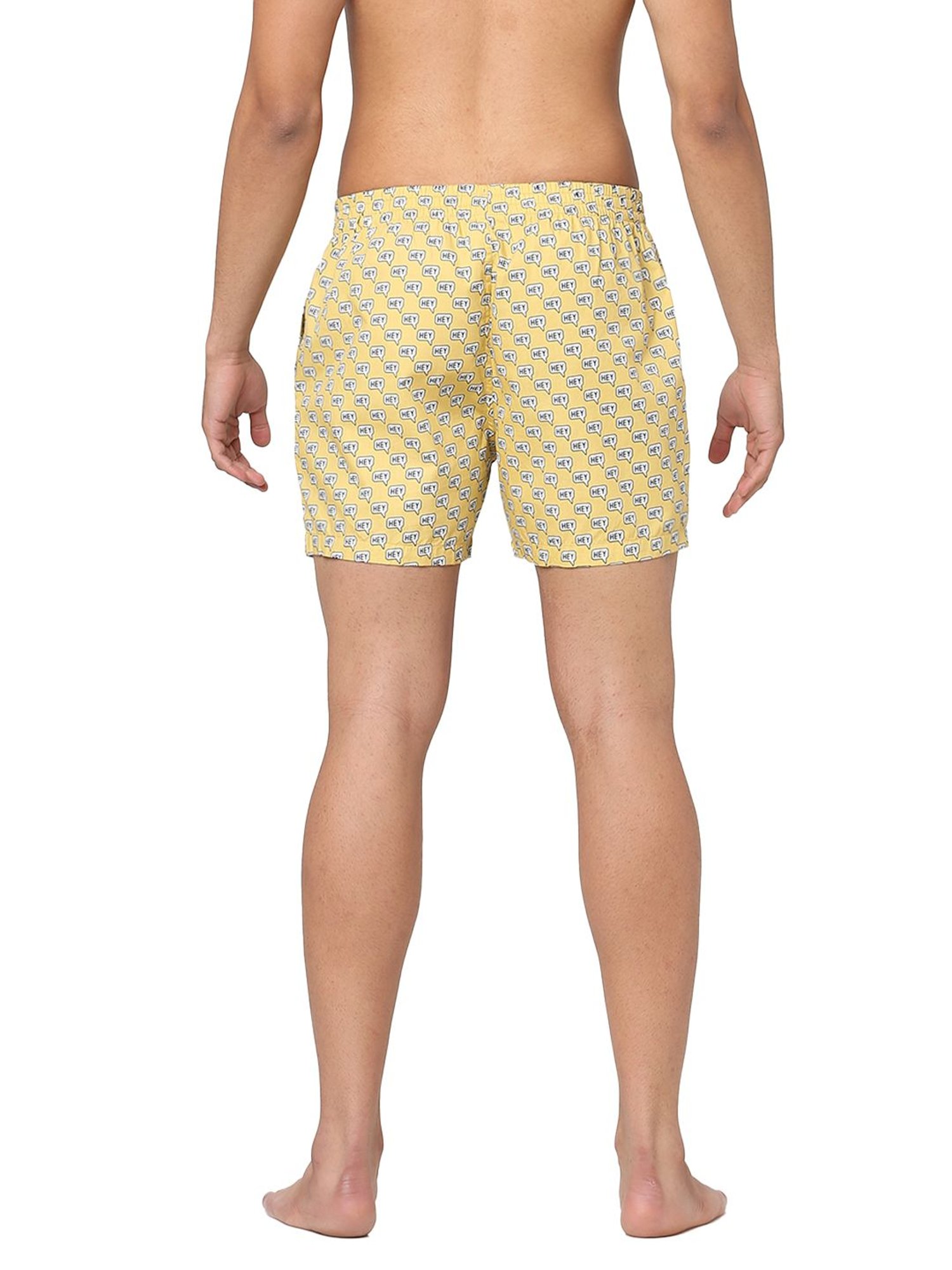 Jack & Jones Yellow Printed Boxers
