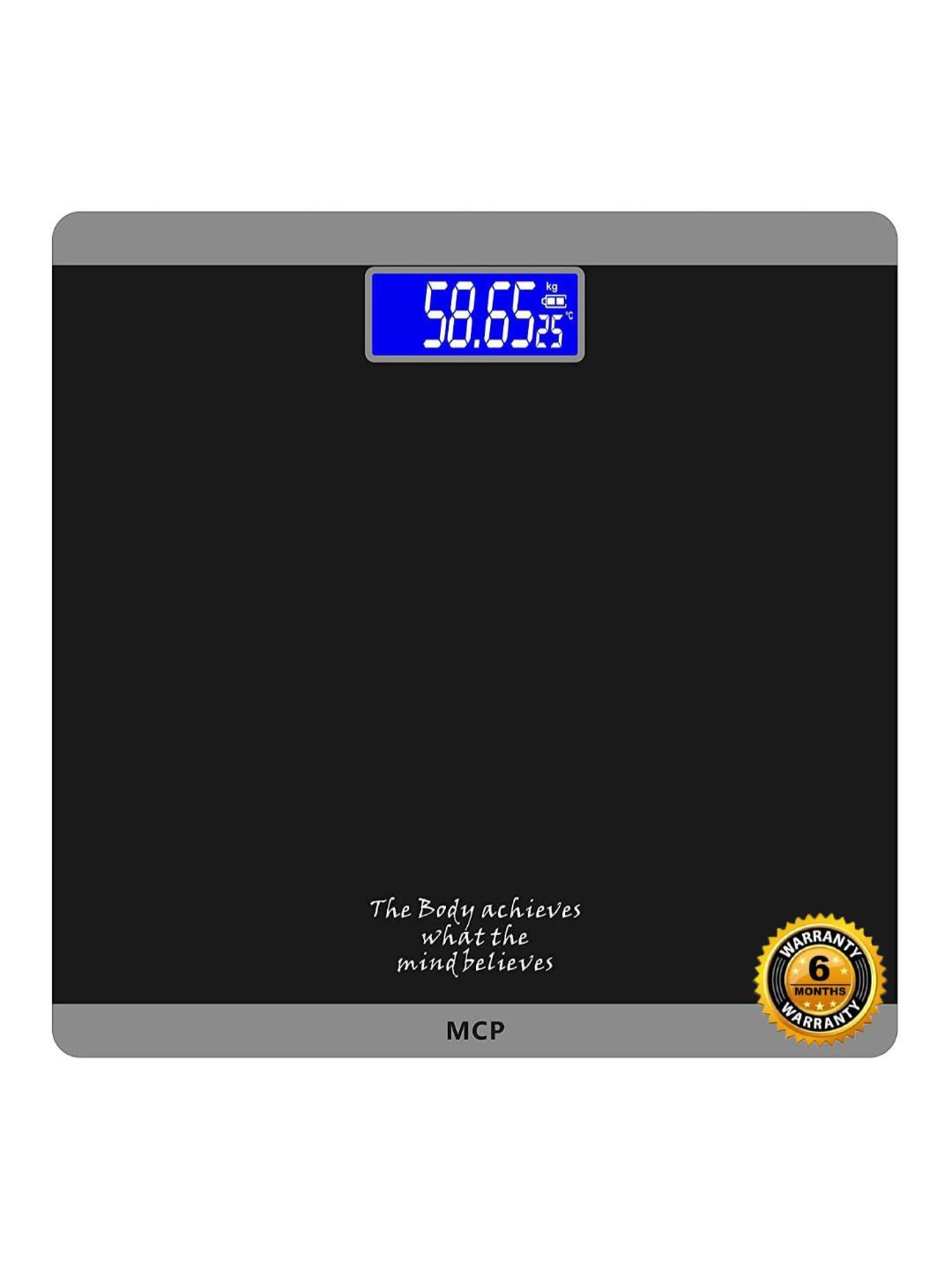 MCP Achiever BLGR01 Digital Weighing Machine (Black)