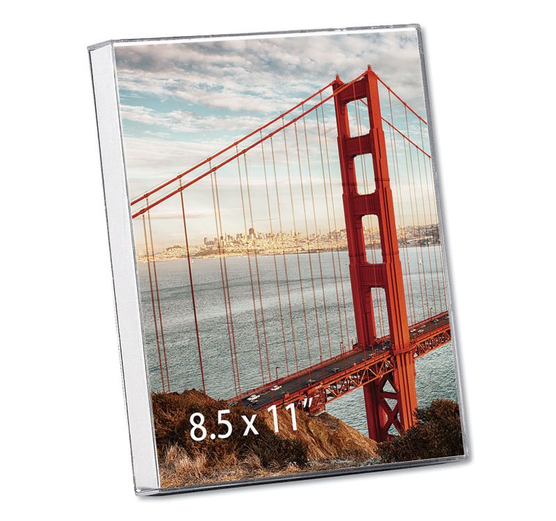 Universal Clear Box Frame Plastic 8 1/2 x 11 Insert Clear 76890