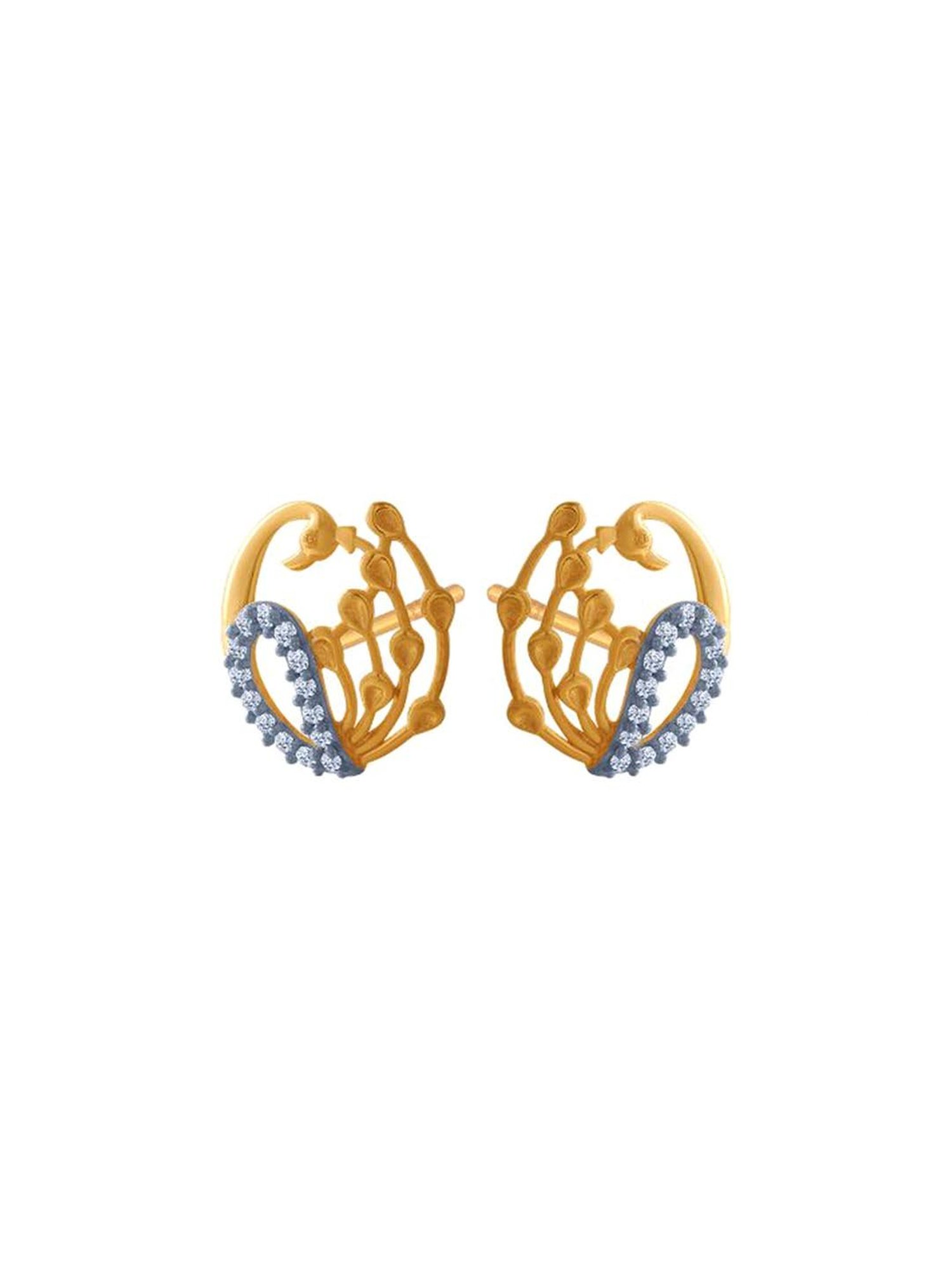 P.C. Chandra Jewellers 14 kt Gold Earrings
