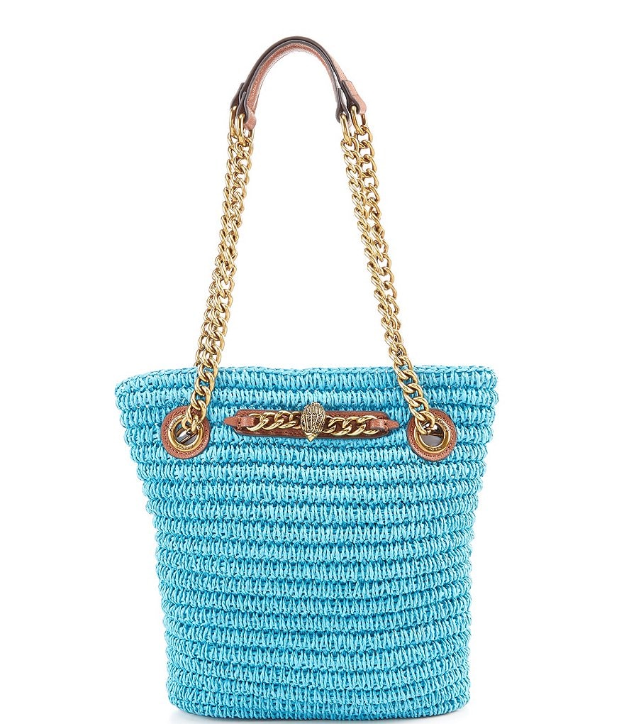 Kurt Geiger London Chelsea Raffia Small Tote Bag