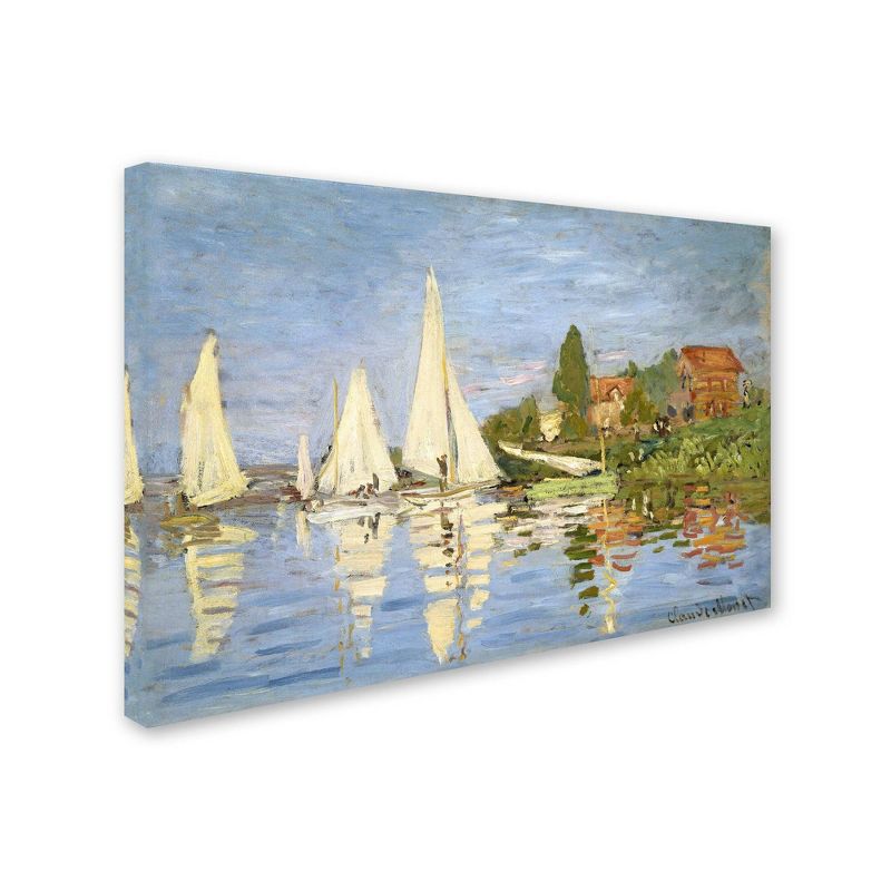 22" x 32" Regatta at Argenteuil by Claude Monet - Trademark Fine Art