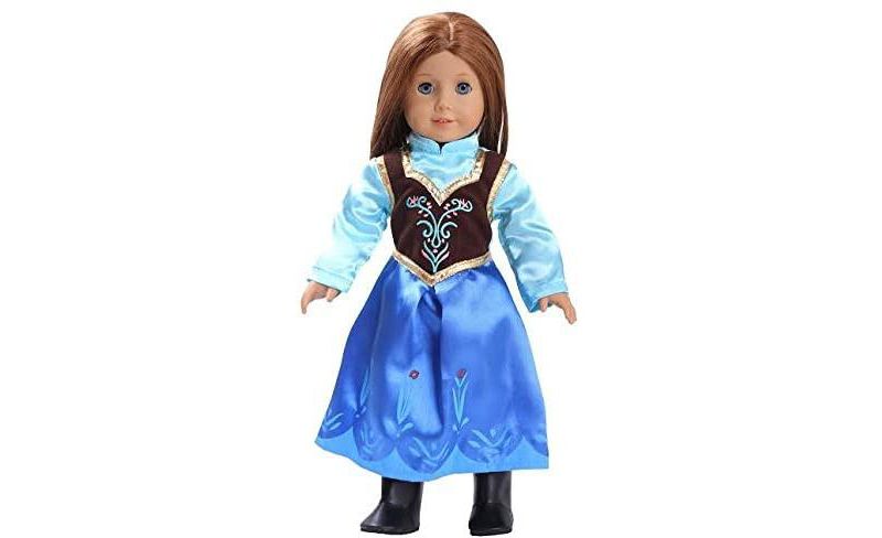 Dress Along Dolly Anna Frozen Inspired Outfit for American Girl Doll