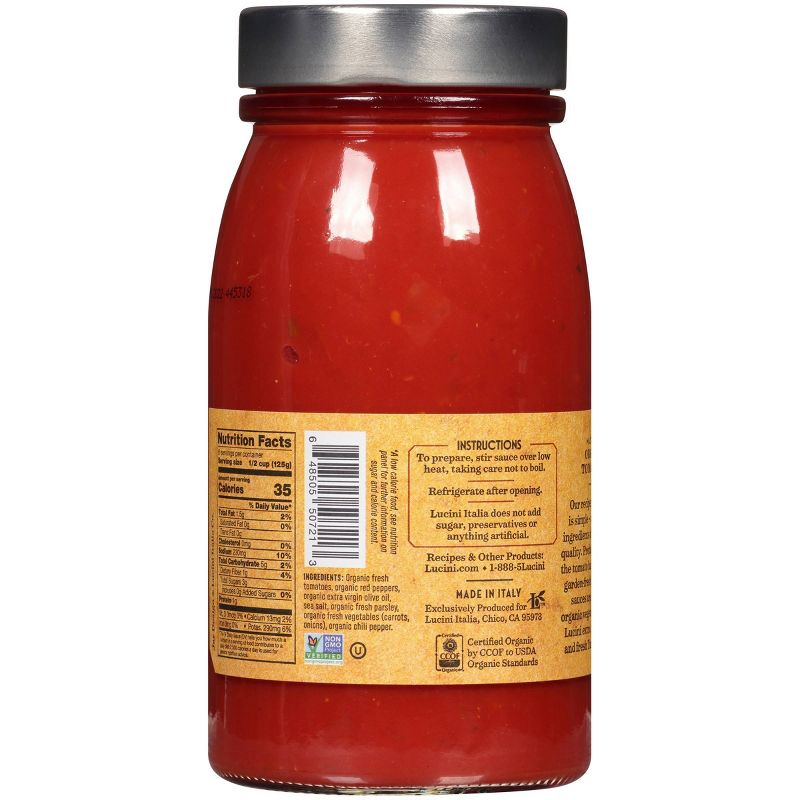 Lucini Spicy Tuscan Organic Pasta Sauce - 25.5oz