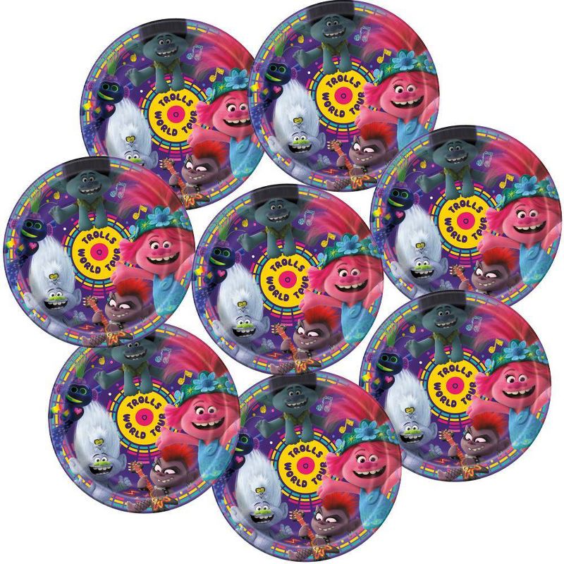 Trolls 9" 8ct Party Plates