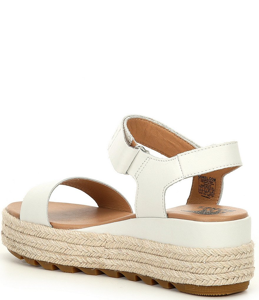 Sorel Cameron Leather Flatform Espadrille Sandals