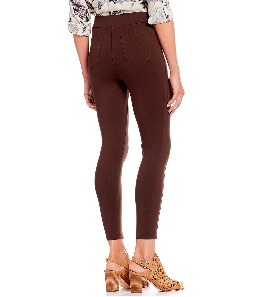 Intro Petite Size Bella Solid Double Knit Slim Her Leggings