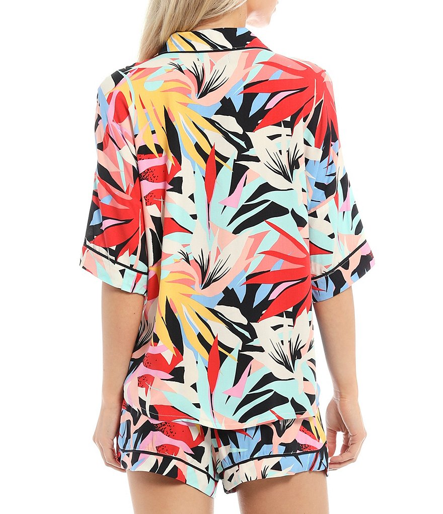 Cabernet Paisley Printed Woven Coordinating Pajama Set