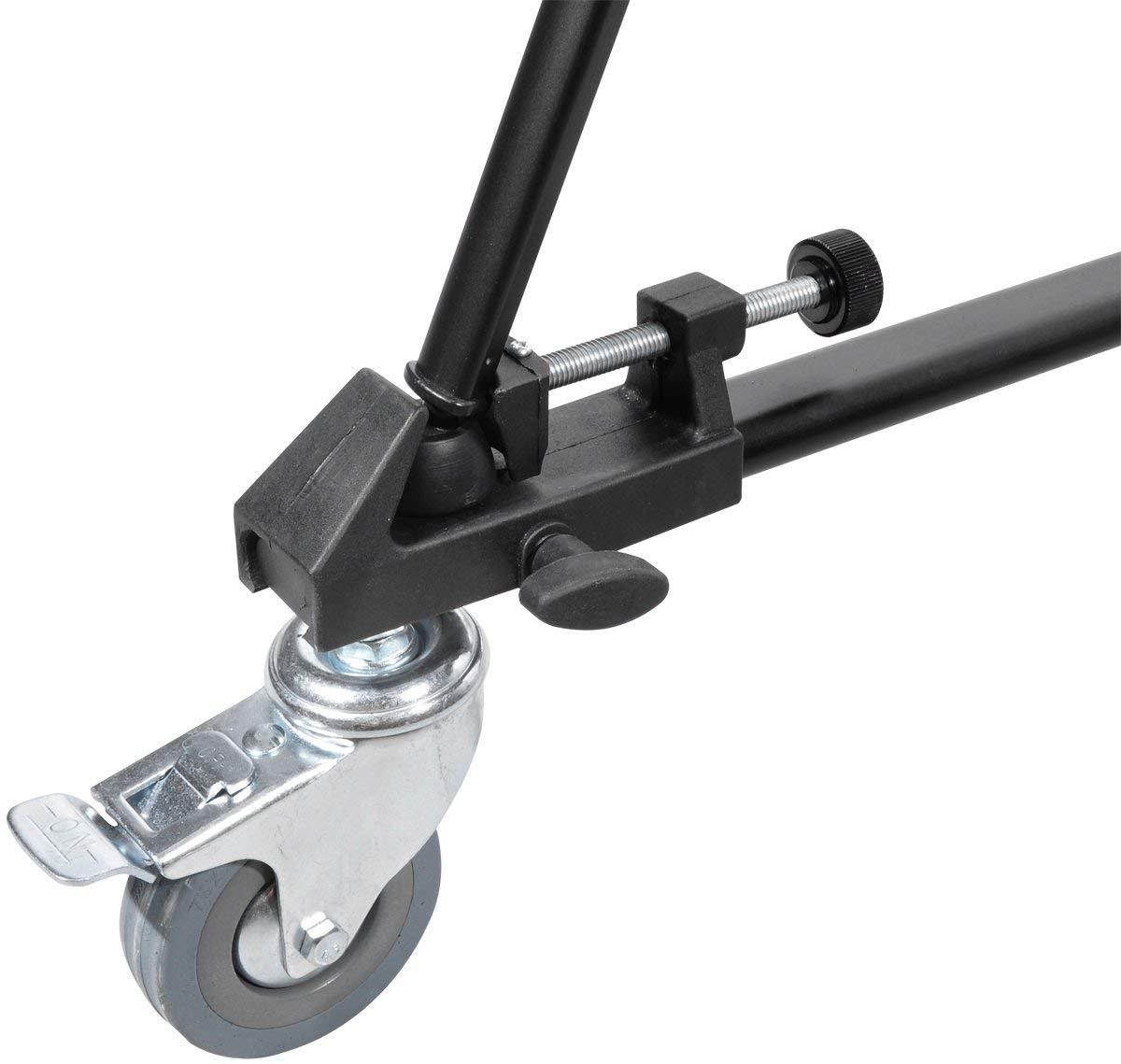 Xit XTDLT Elite Series Professional Universal Tripod Dolly with One Step Easy Lock and Locking Wheels (Black)