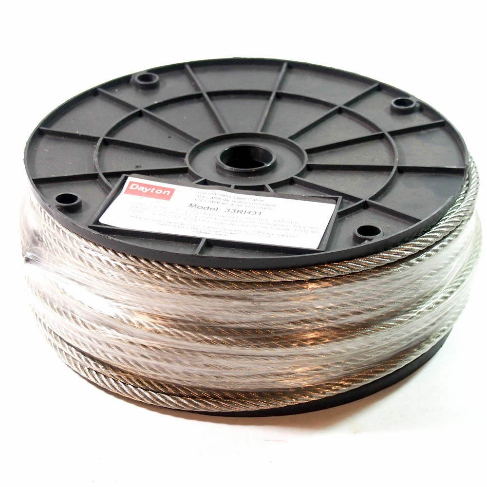 Stainless Steel Cable 250' x 7/32" 33RH31