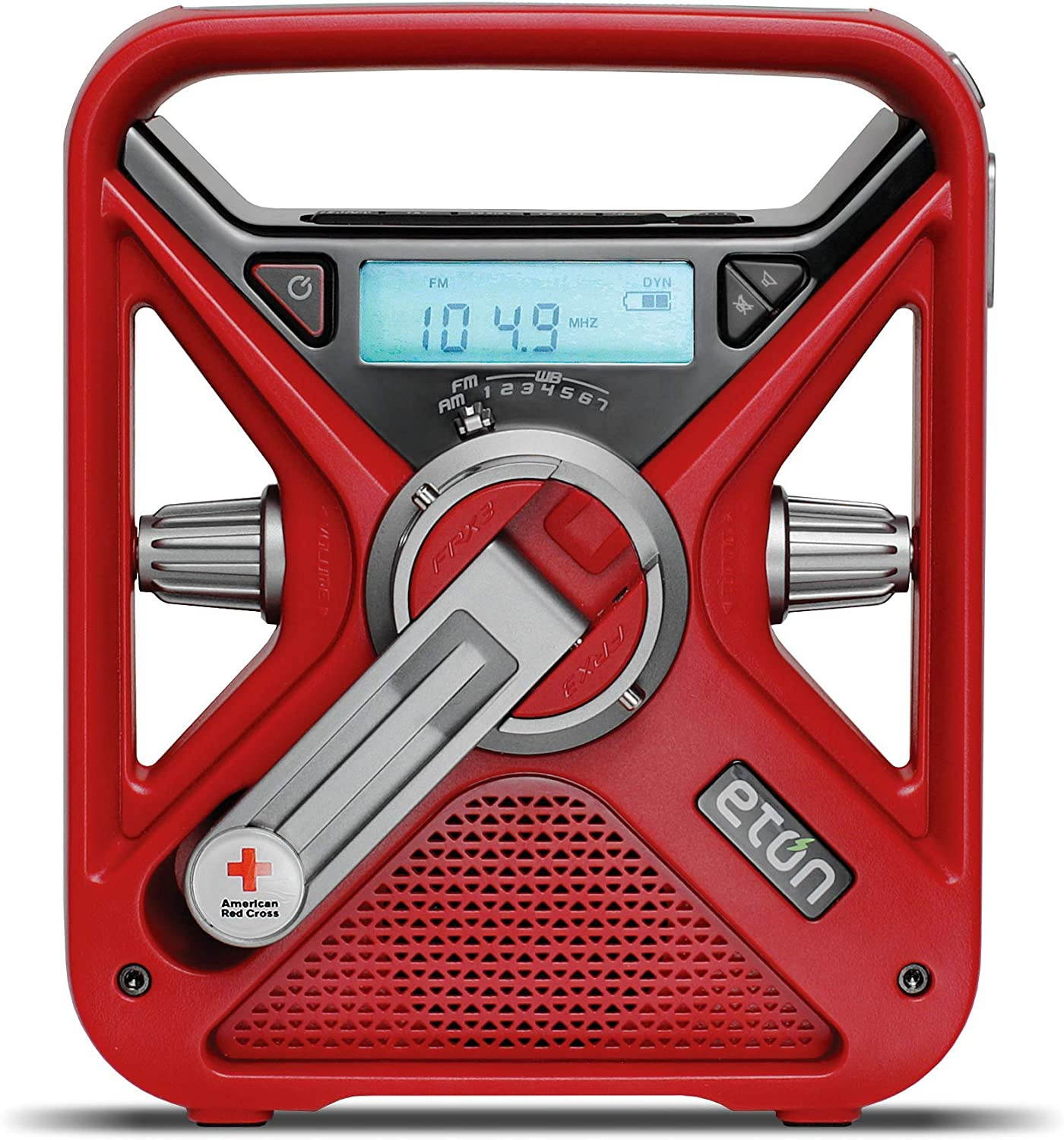 American Red Cross Emergency NOAA Weather Radio with USB Smartphone Charger, LED Flashlight & Red Beacon