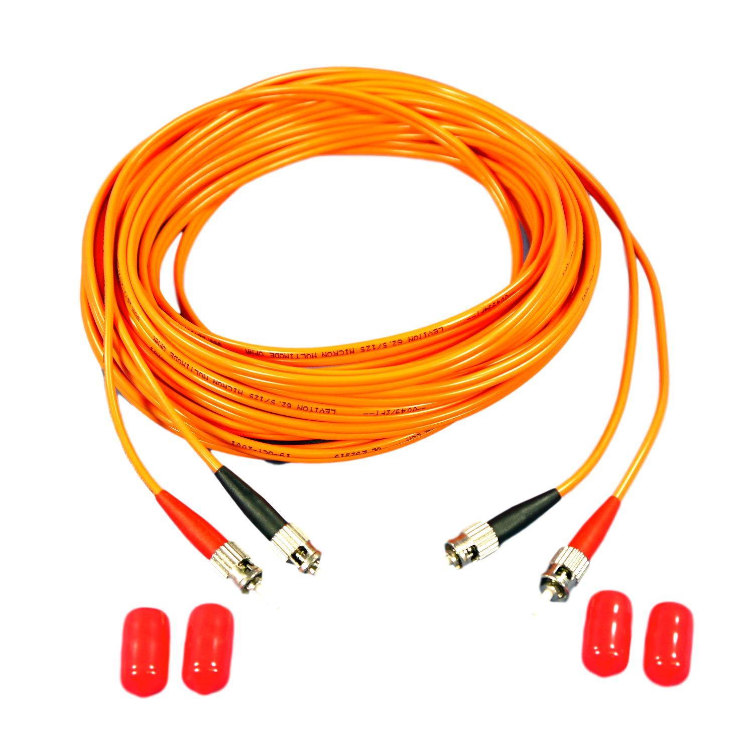 10M Leviton Fiber Optic Multi-Mode Duplex Patch Cable Cord SC 62.5/125 62DST-M10