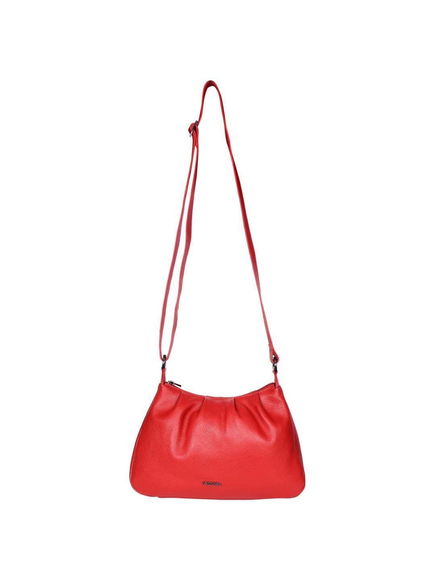 SASSORA Red Solid Medium Sling Handbag