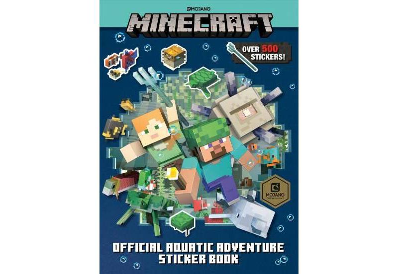 Minecraft Official Aquatic Adventure Sticker Book -  by Stephanie Milton (Paperback)