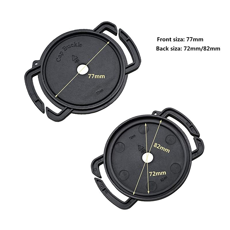 Camera Lens Cap Buckle Anti Lost Button Holder Keeper for Cameras Canon Nikon Sony Pentax Sigma DSLR/SLR/Evil (Anti-Lost Cap/72x77x82mm)