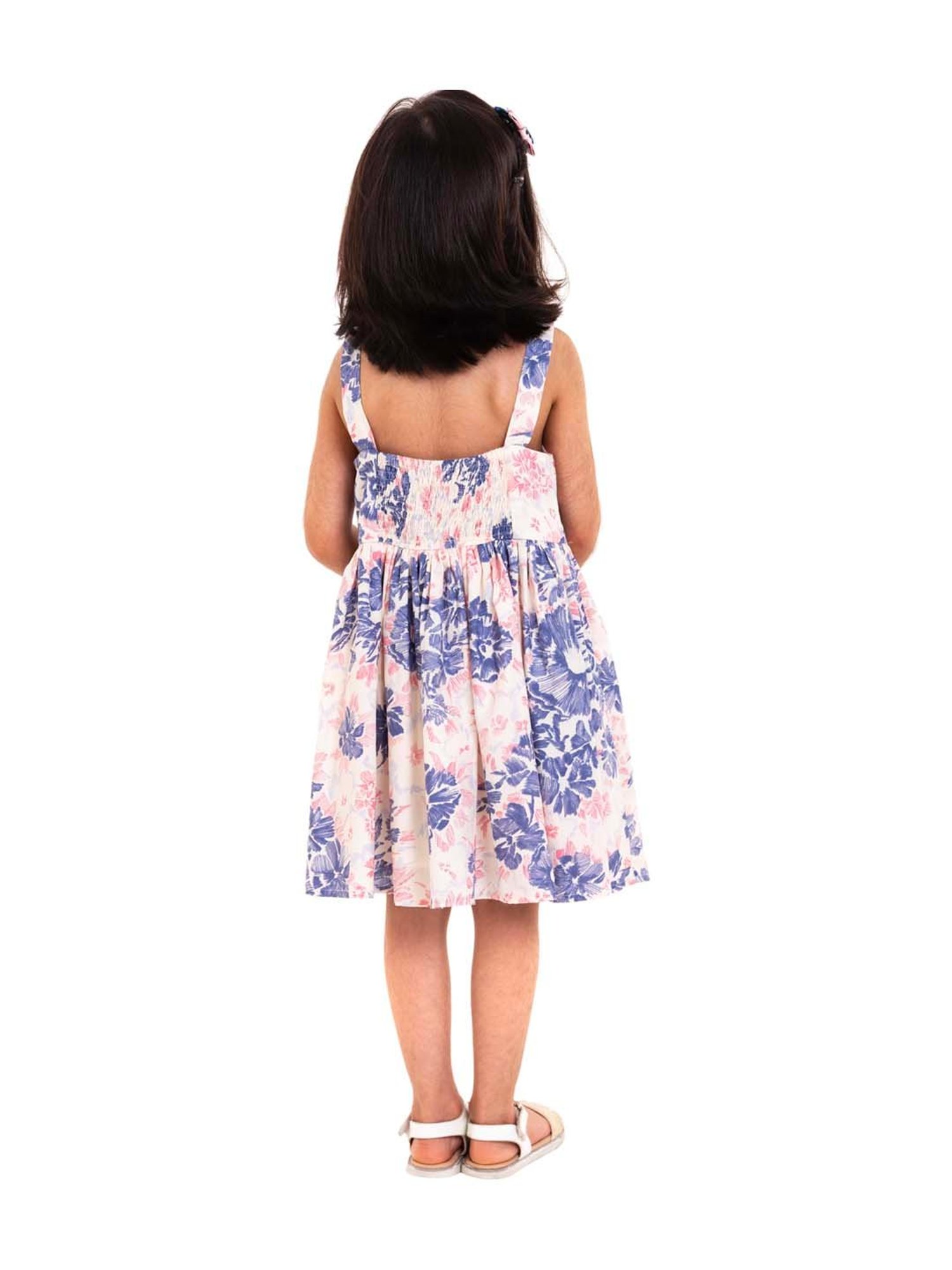 A Little Fable Kids Multicolor Cotton Printed Dress