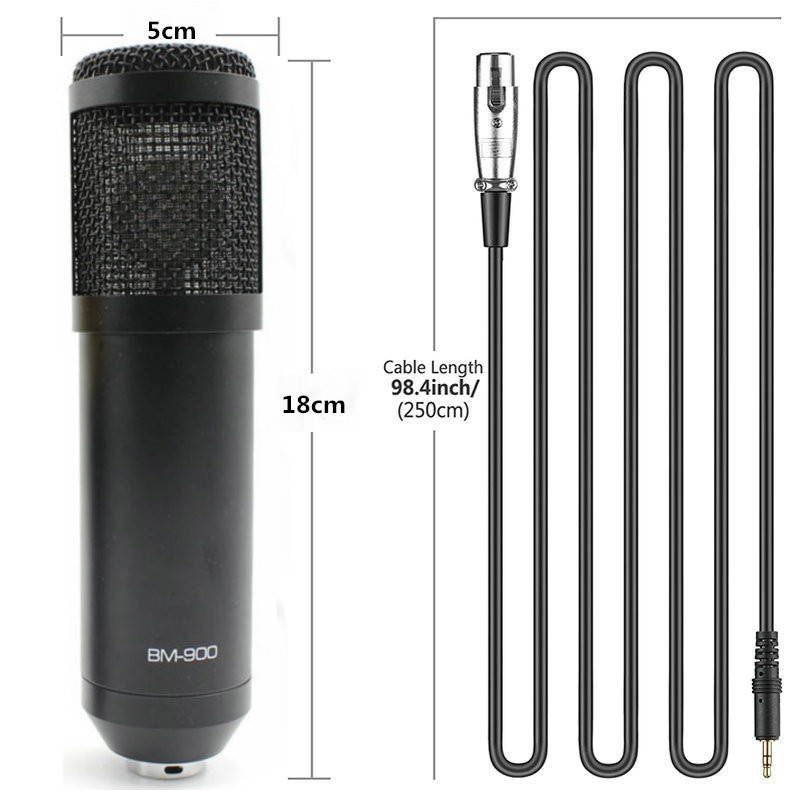 bm 800 Upgraded BM900 KTV Microphone Pro Audio Studio Vocal Sound Recording Mic for Computer Shock Mount