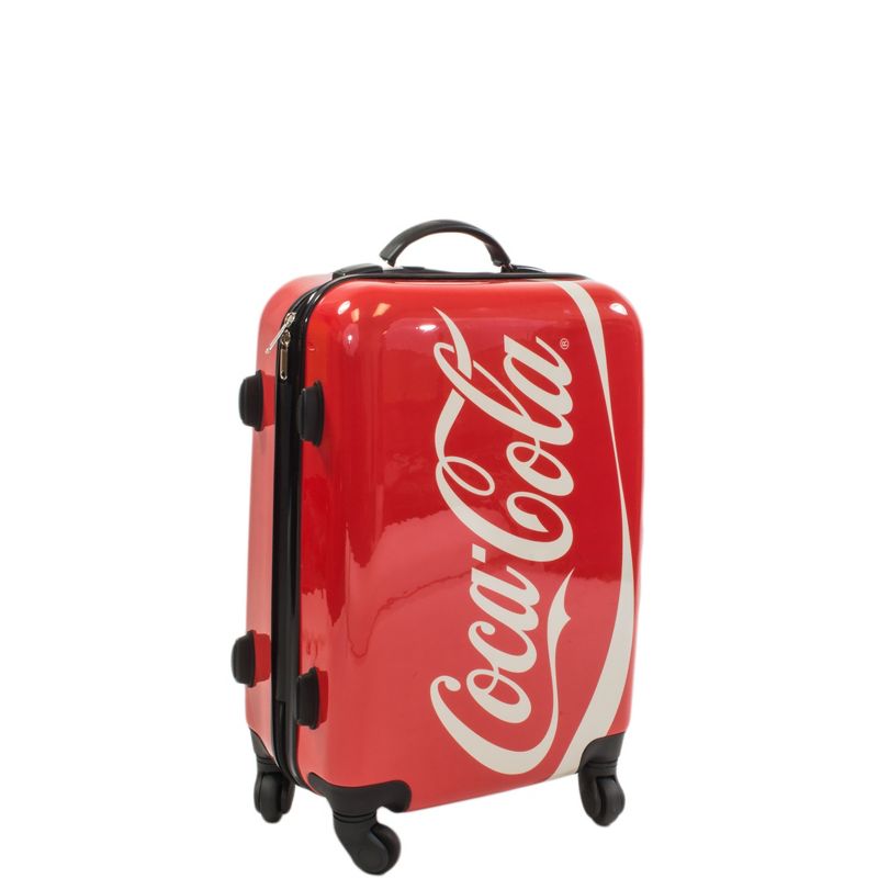 Coca Cola 21" Hardside Carry On Spinner Suitcase - Red