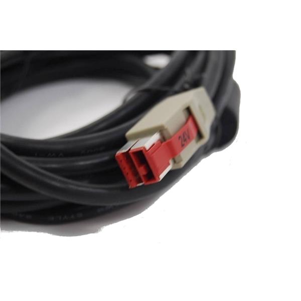 NCR 24V PRINTER POWER CABLE. 1 METER, BLACK, RoHS