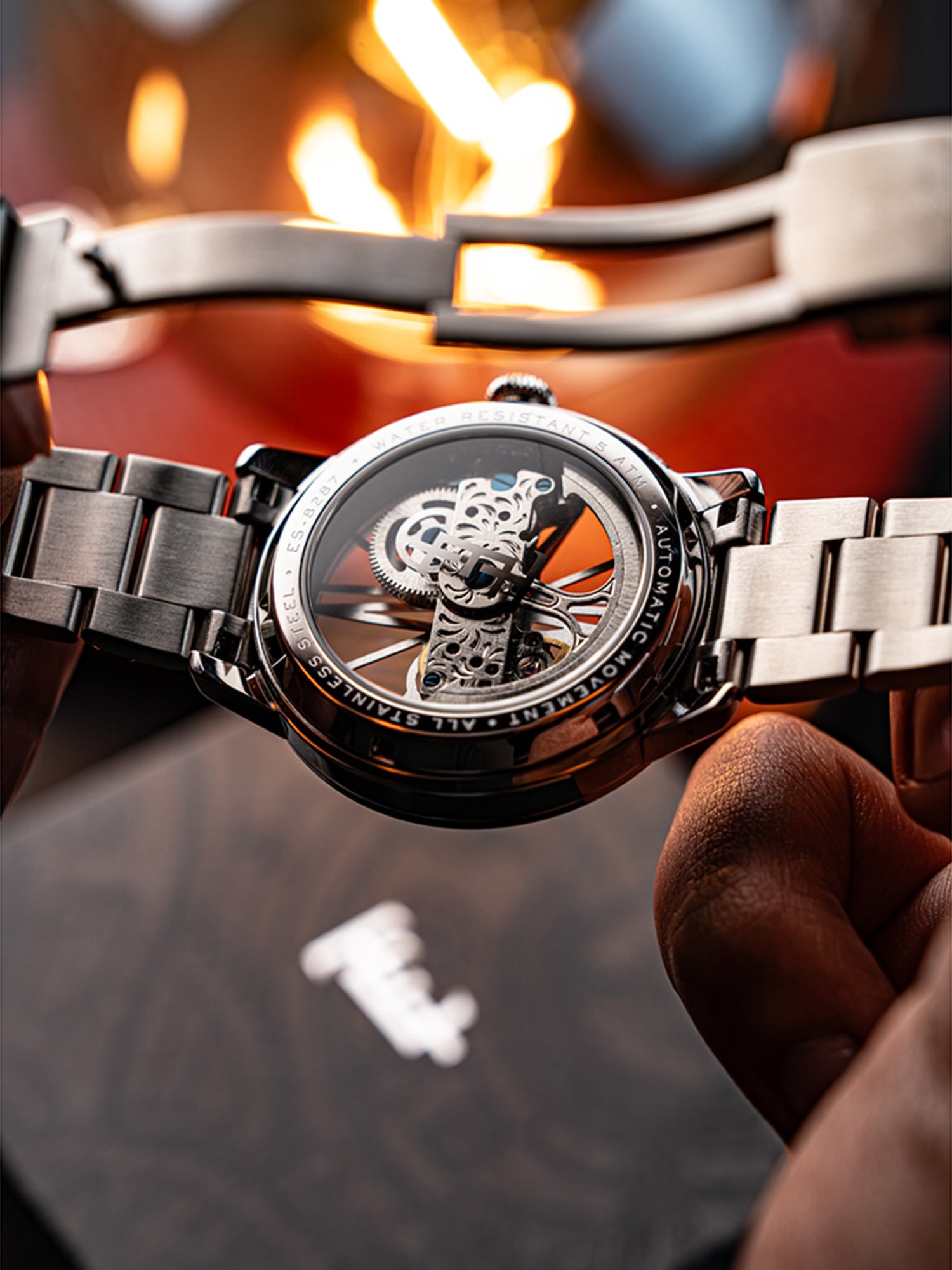 EARNSHAW ES-8287-11 Cornwall Bridge Automatic Analog Watch for Men