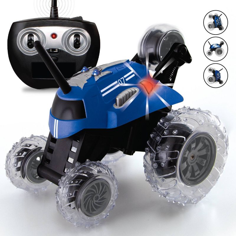 Sharper Image  RC Monster Spinning Car - Blue