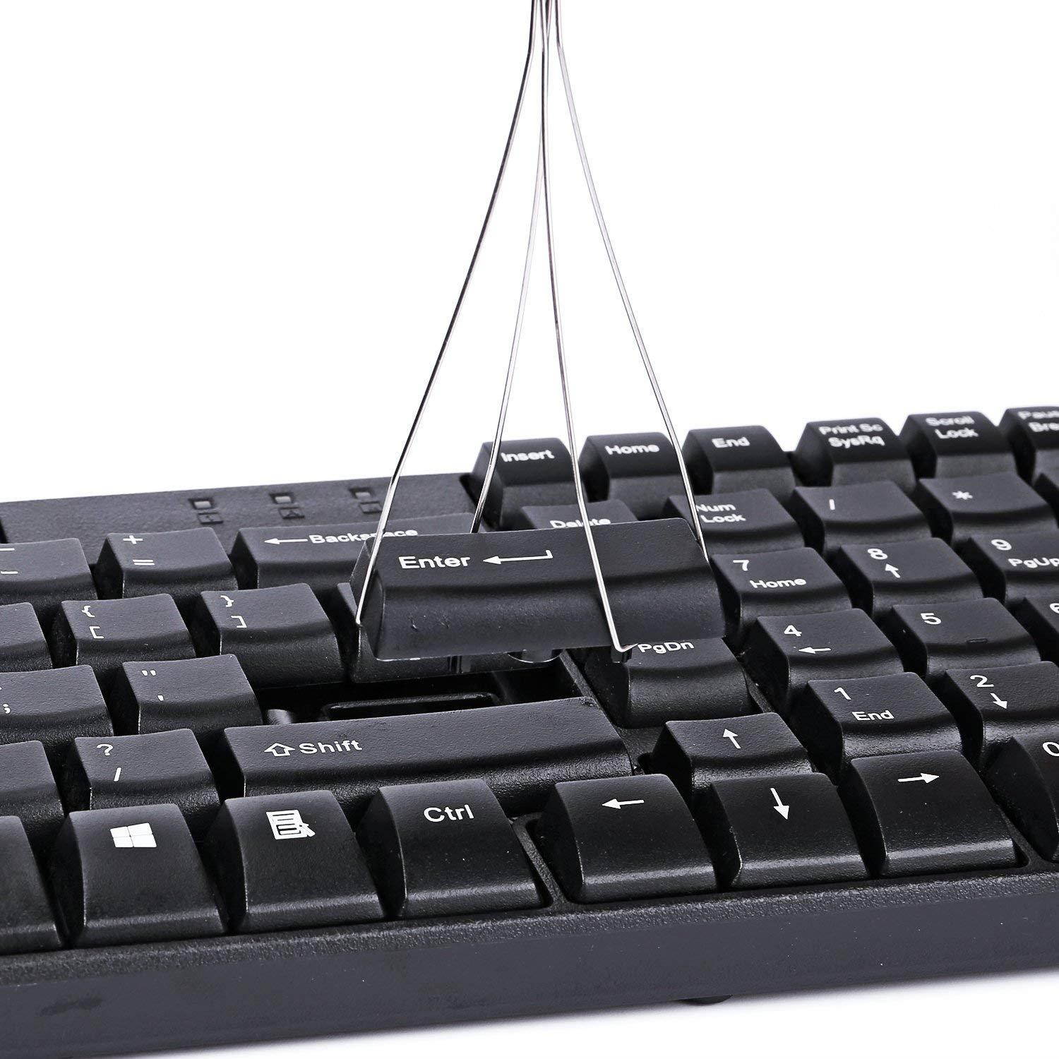 Hapurs [2-Pack] Steel Key Puller Keycap Puller/Key Cap Remover for Mechanical Keyboard for Removing Fixing Keyboard Tools