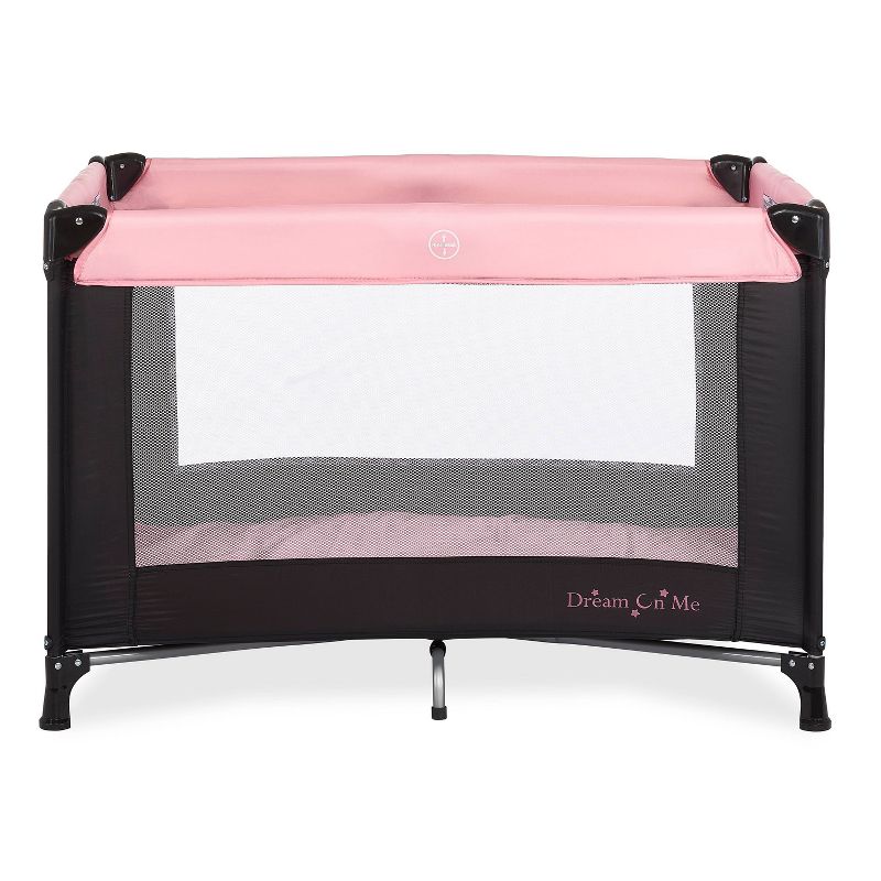 Dream On Me Nest Play Yard - Pink & Black