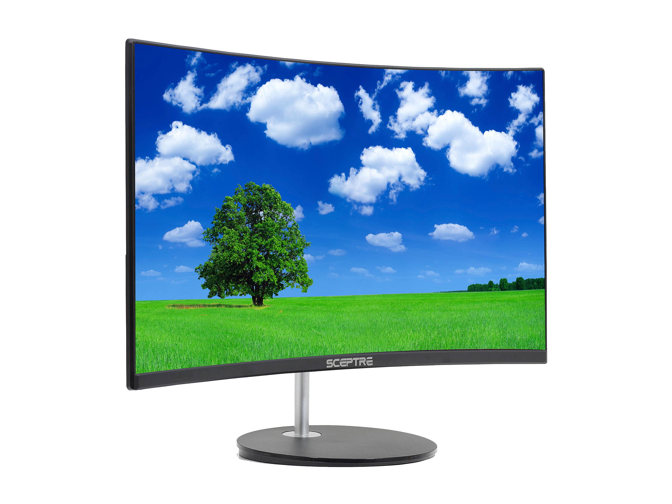SCEPTRE C248W-1920RN 24" (Actual size 23.6") Full HD 1920 x 1080 75Hz HDMI VGA Built-in Speakers Widescreen Ultra Slim LED Backlight Curved Gaming Monitor