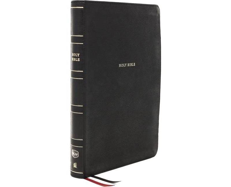 Nkjv, Reference Bible, Super Giant Print, Leathersoft, Black, Red Letter Edition, Comfort Print - Large Print by  Thomas Nelson (Leather Bound)