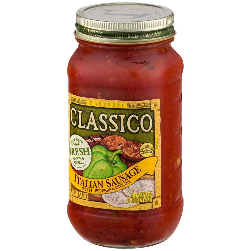 Classico Italian Sausage with Peppers & Onions Pasta Sauce - 24oz