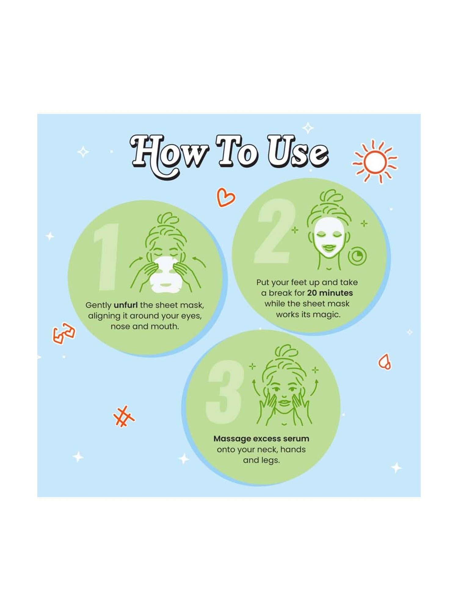 MONDSUB WitchHazel+Lavender+Q10 Sheet Masks (Pack of 3) - 20 gm Each