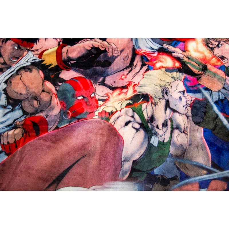 Just Funky Street Fighter II: The World Warrior Fleece Throw Blanket | 45 x 60 Inches
