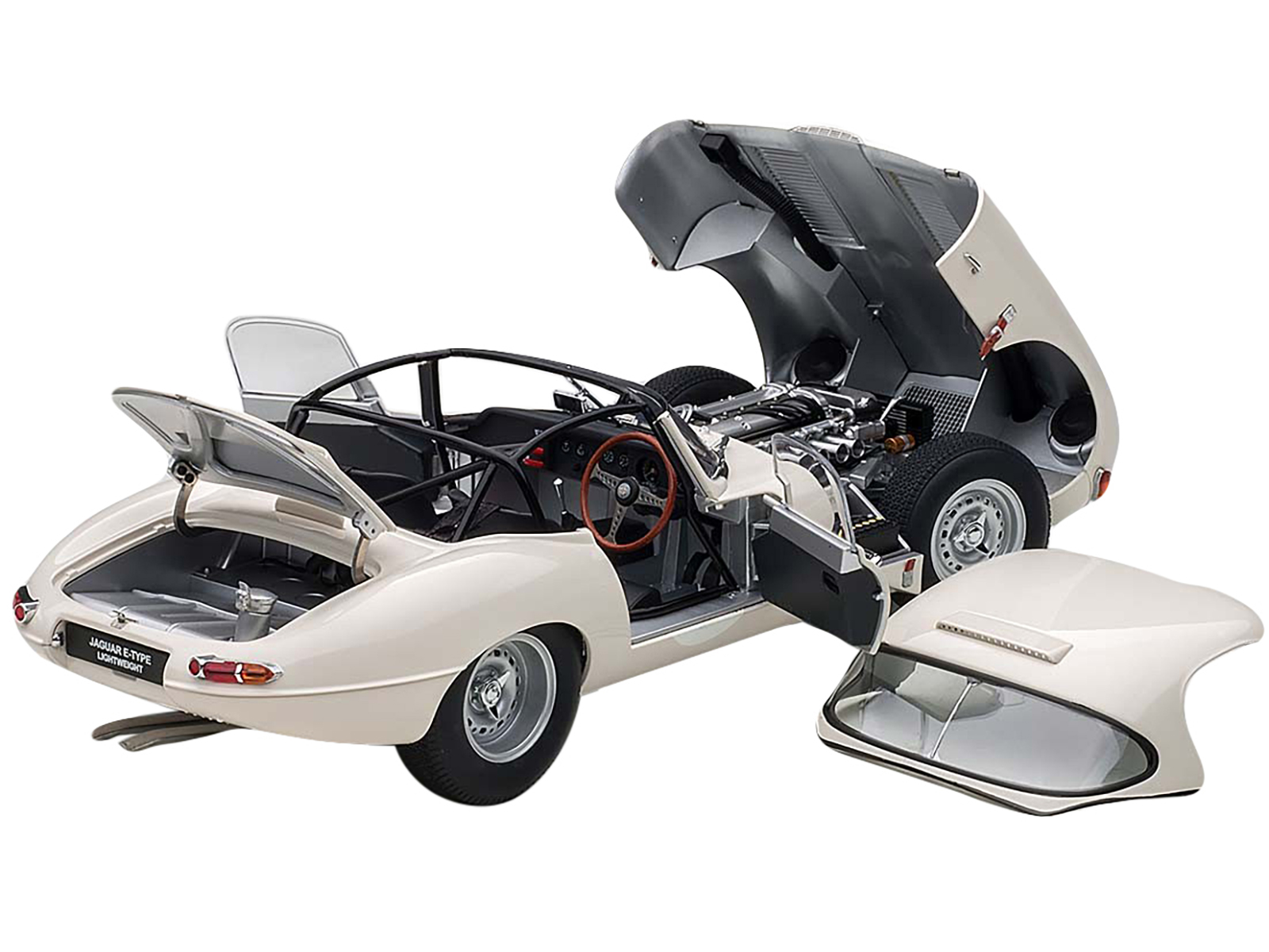 1963 Jaguar Lightweight E-Type #44 "Arkins 86 PJ" 1/18 Diecast Model Car by Paragon