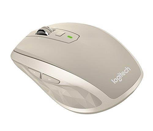 Logitech MX Anywhere 2 Wireless Mobile Mouse, Long Range Wireless Mouse with Hyper Scroll and Easy-Switch up to 3 Devices &ndash; Stone