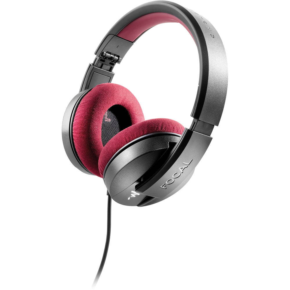 Focal Listen Professional Closed-Back Studio Monitor Headphones with Headphone Holder & 5-Way Splitter Bundle