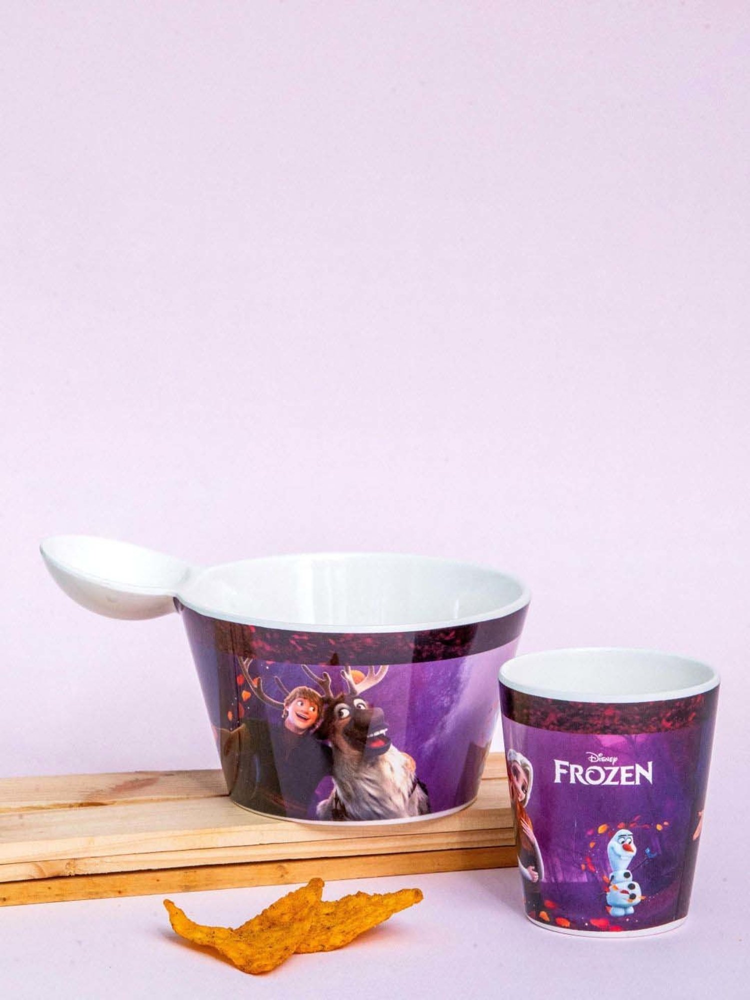 Servewell Frozen Purple Melamine Fries Dip Bowl Set (0.8 L)