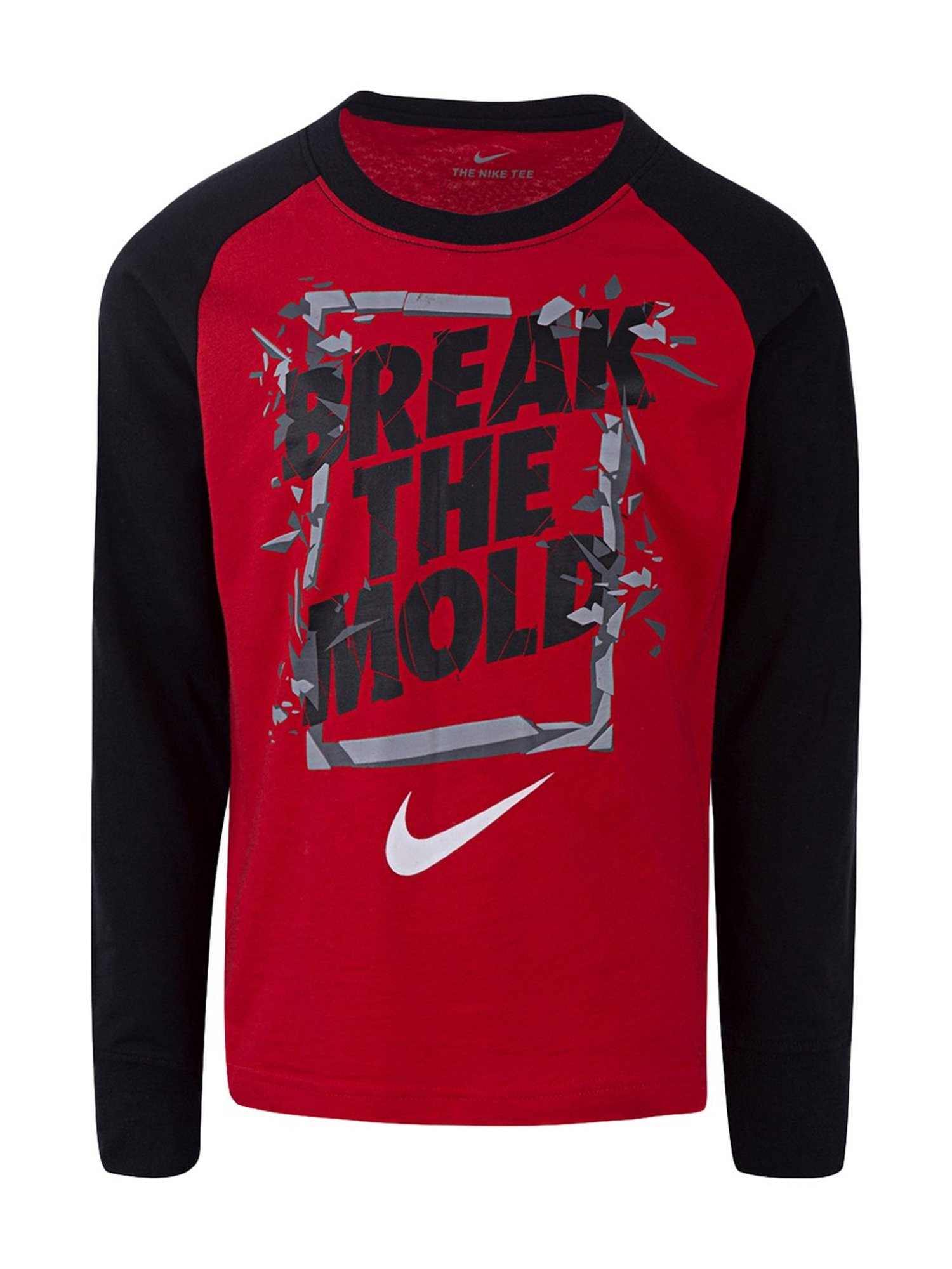 Nike Kids University Red Cotton Printed T-Shirt