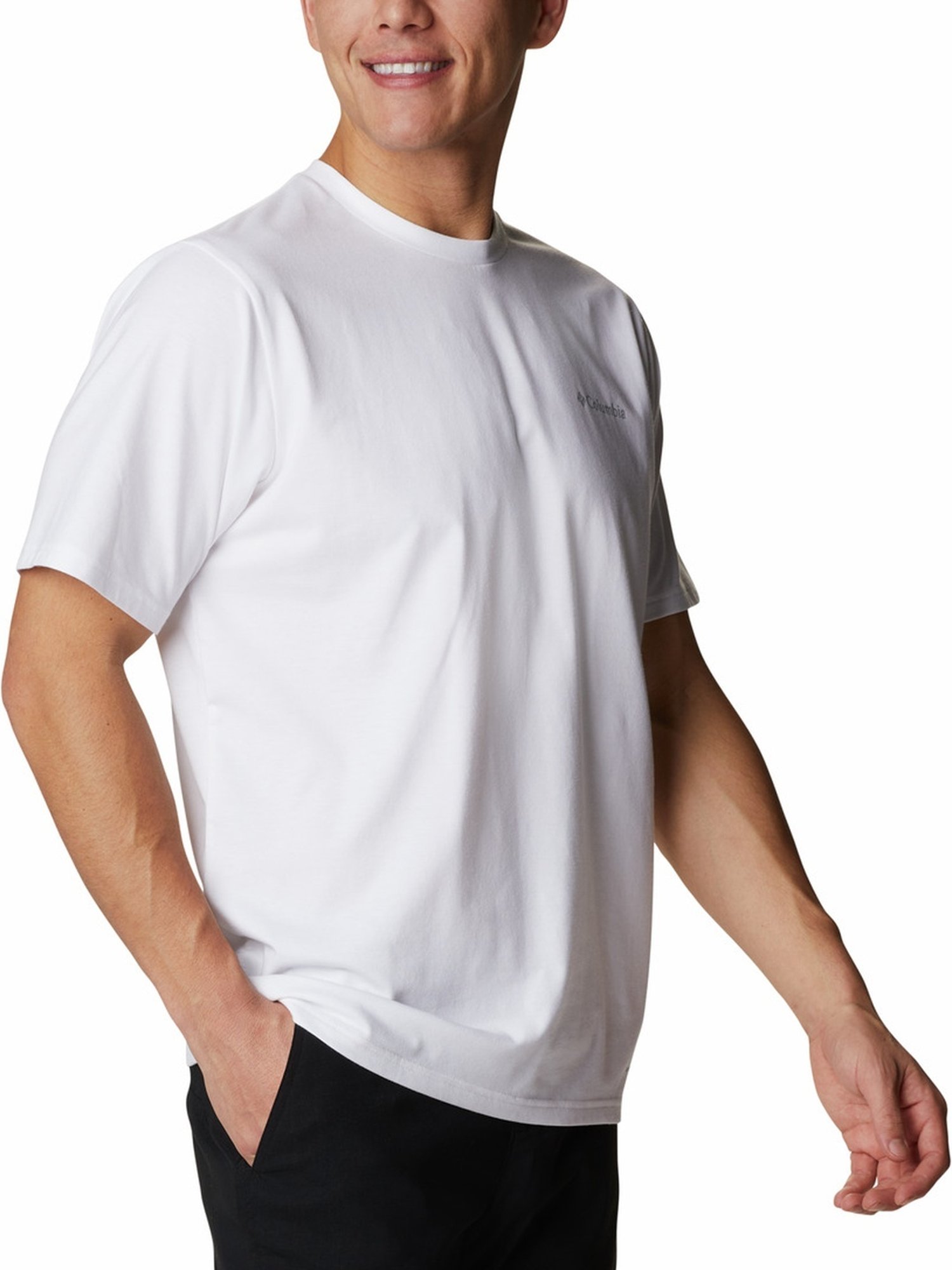 Columbia White Regular Fit T-Shirt