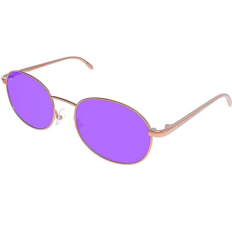 Priv'e Revaux The Candy  Unisex Oval Polarized Sunglasses Rose Gold 52mm