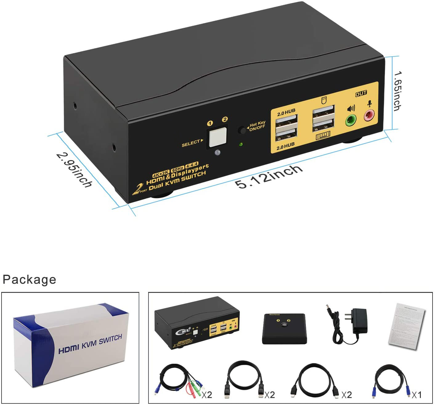 MFJ-916B Duplexer: 1.3-225MHz/350-540MHz, UHF