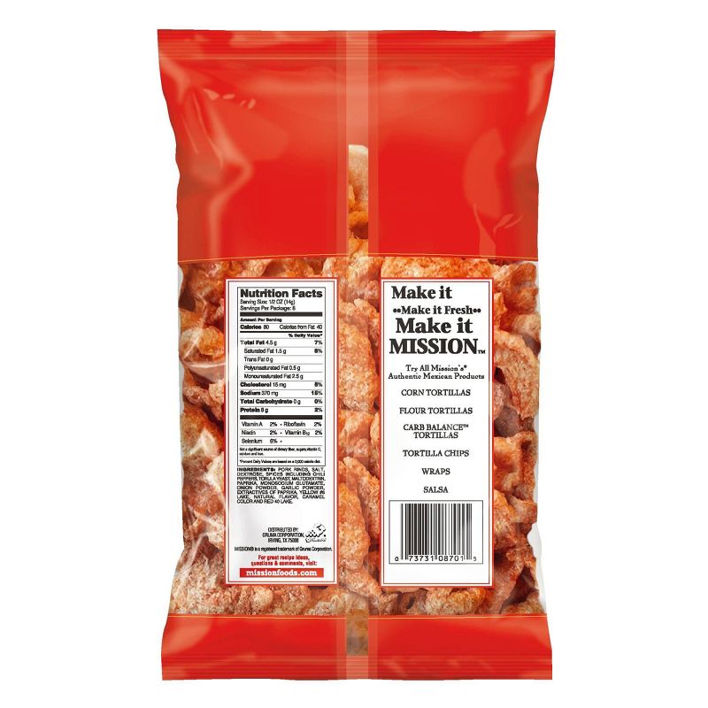 Mission Chicharrones Picante - 4oz