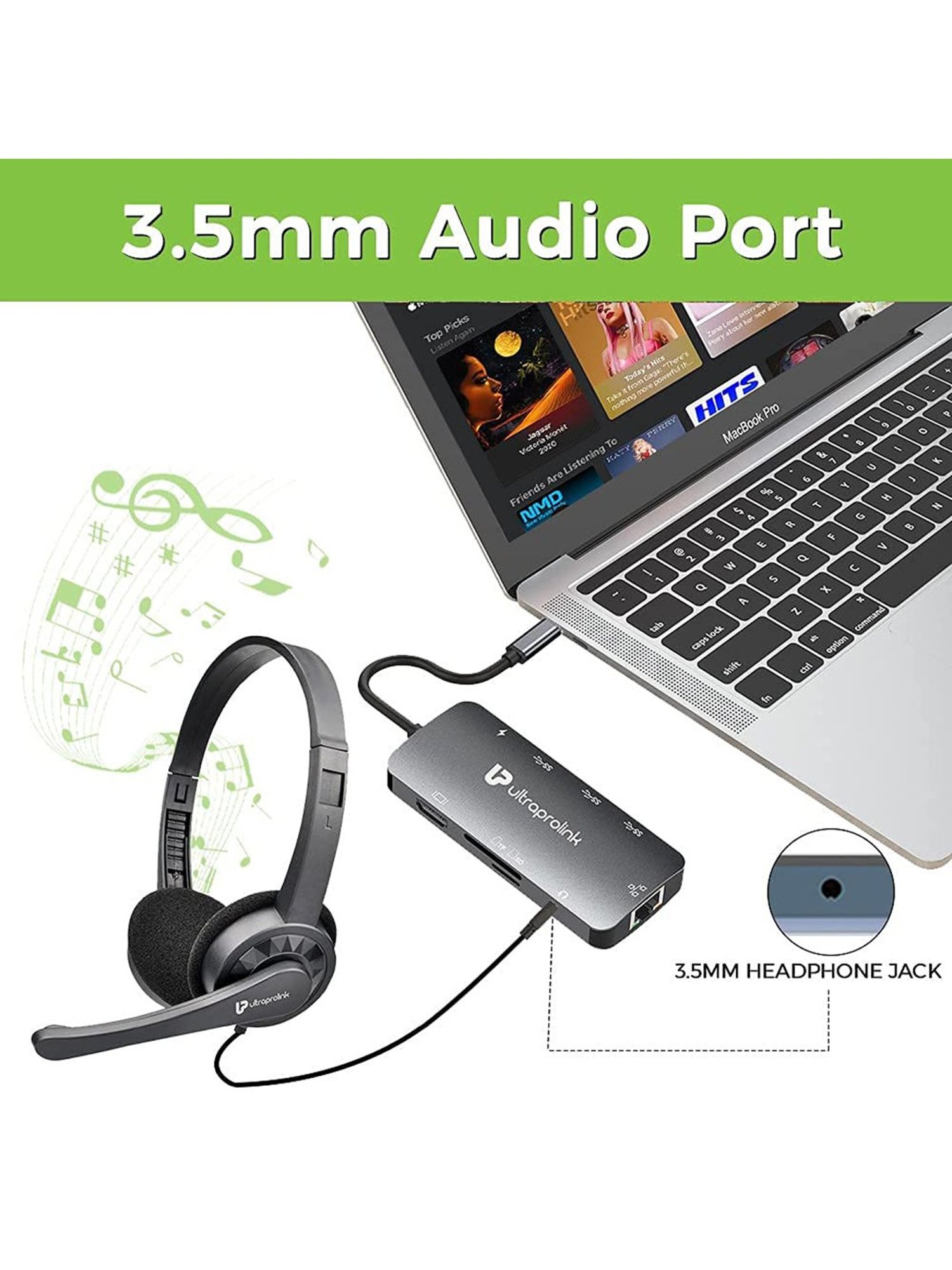 ULTRAPROLINK Pro UL1057 9-in-1 Type C USB Hub (Silver)