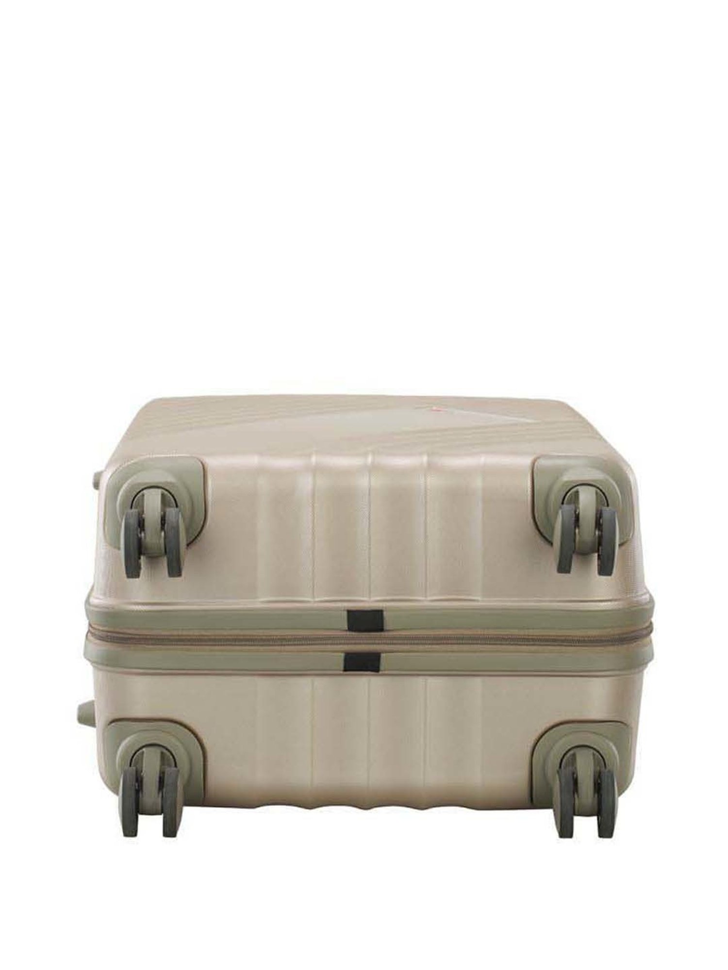 VIP Arlington-uni Cream Striped Hard Medium Trolley Bag - 45 cm
