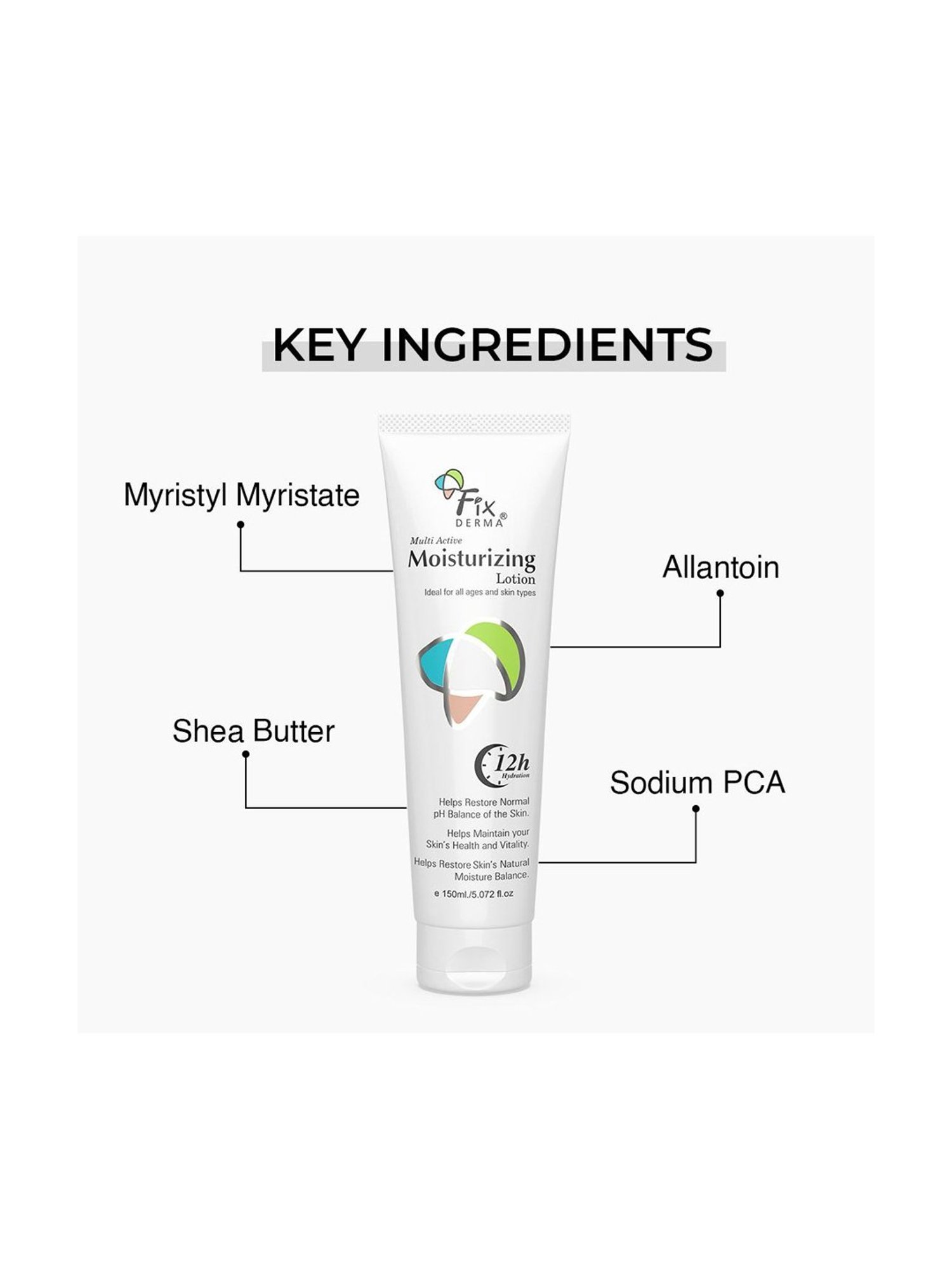 Fixderma Moisturizing Lotion Ideal For All Skin Types - 150 ml