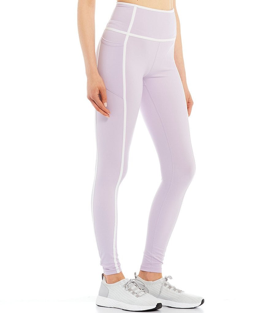 Antonio Melani Action High Waist Contrast Trim 28-Inch Legging