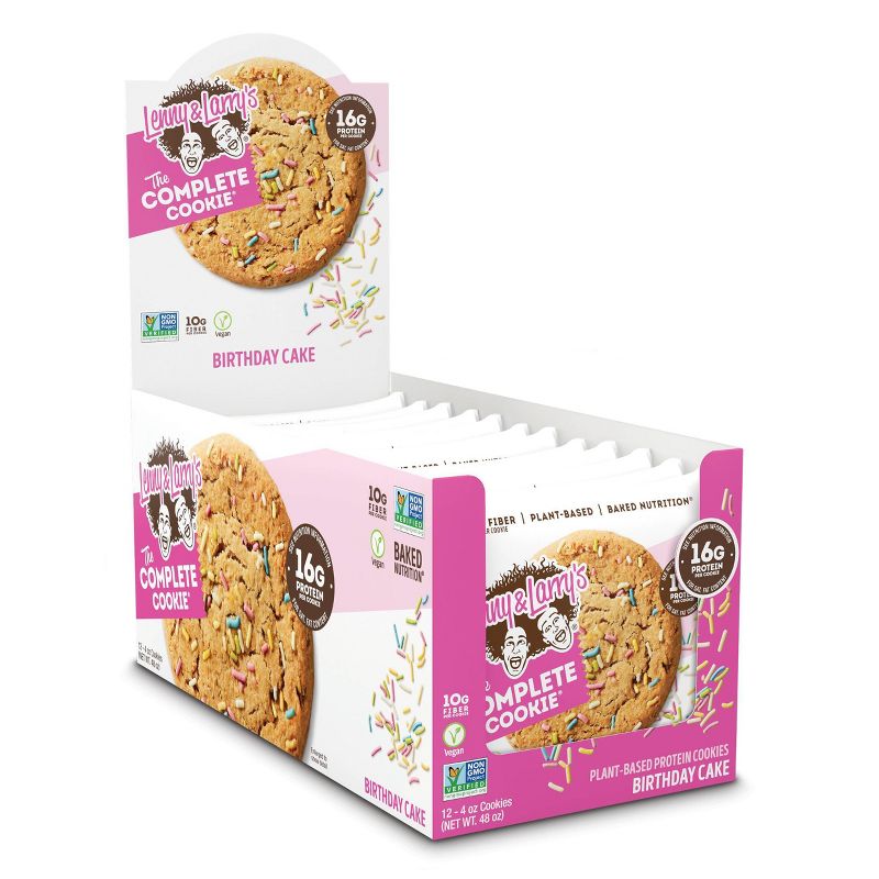 Lenny & Larry's Complete Vegan Cookie - Birthday Cake - 12ct