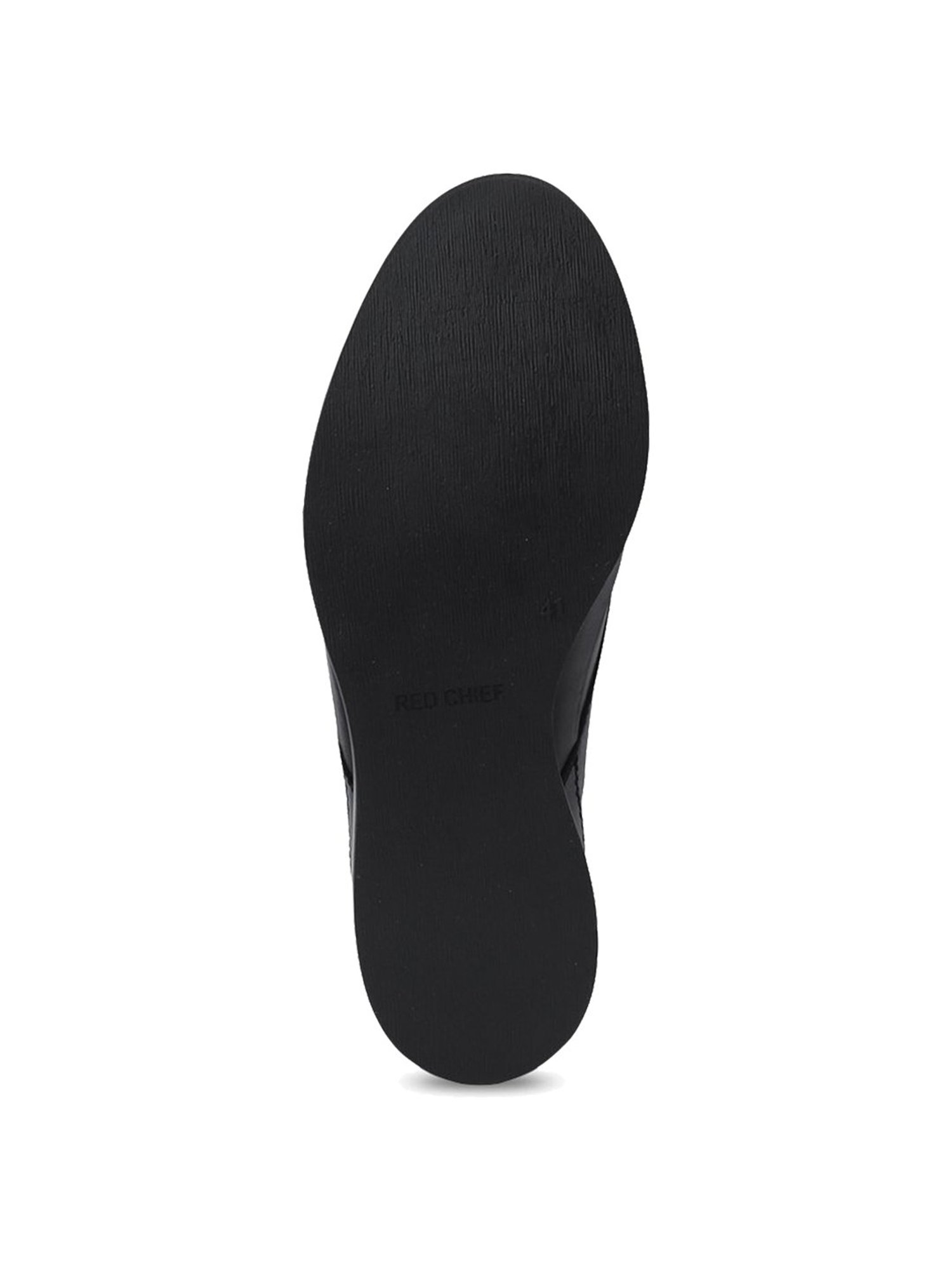 Red Chief Men's Black Derby Shoes